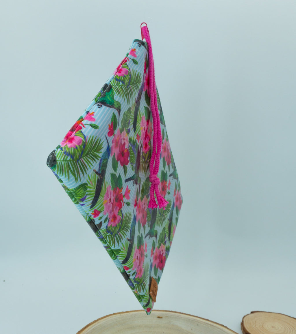 Bolsa plastificada Pássaros & Flores